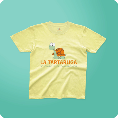 T-shirt (colore Arancione) - La Tartaruga
