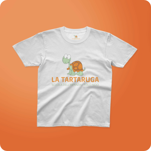 T-shirt (colore Bianco) - La Tartaruga